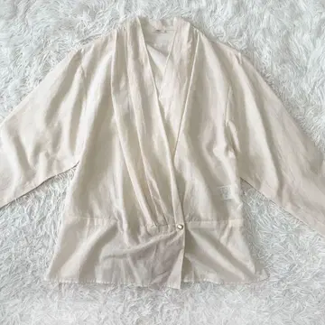 IENA 카슈쿨 블라우스 아이보리 실크 면 일본제