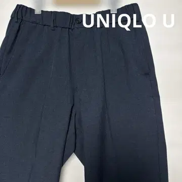 유니클로 유니클로 U 와이드 핏 테이퍼드 팬츠 M 네이비