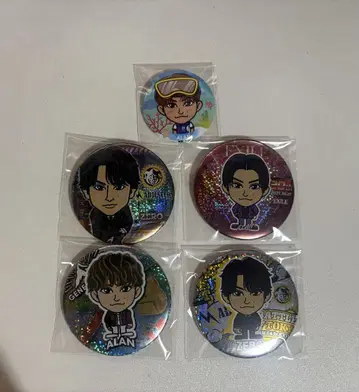 애니메이션 스타일 캐릭터 배지 5개 세트