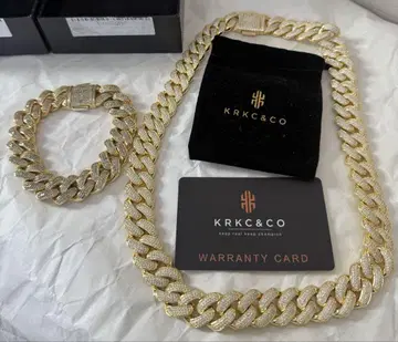 KRKC&CO 골드 체인 팔찌 약 22cm