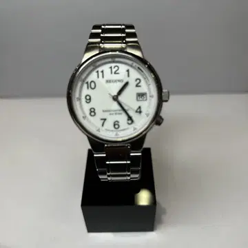 REGUNO 화이트 다이얼 스테인리스 스틸
