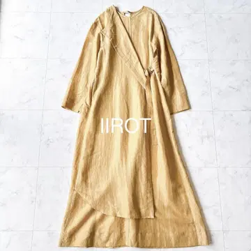 IIROT 이로트 린넨 믹스 비대칭 롱 드레스
