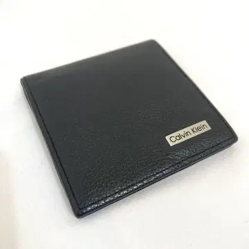 캘빈클라인 코인 케이스 가죽 블랙