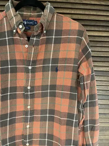 Ralph Lauren 체크 무늬 긴팔 셔츠 L 랄프 로렌