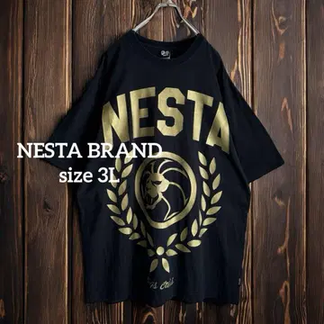 NESTA BRAND 네스타 브랜드 빅 프린트 XXL 블랙 골드
