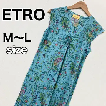 ETRO Home collection 꽃무늬 원피스 보태니컬 무늬 M~L