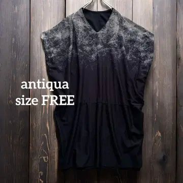 antiqua 안티카 아트 패턴 코쿤 실루엣 원피스