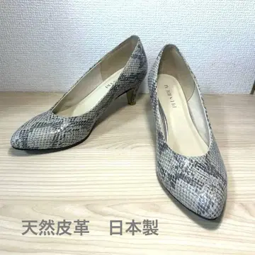 PLUS IDEAL 스네이크 패턴 하이힐