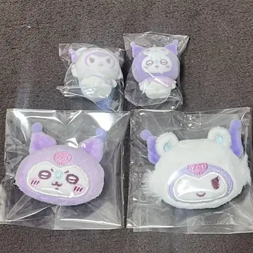 산리오 치이카와 (먼작귀) 콜라보 시크릿 쿠로미 x 모몽가 4종