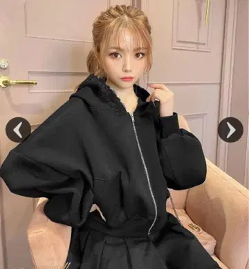 미셸 마카롱 레이스 후디 후드티