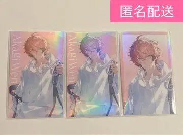 니지산지 SUISAI RAIN 아카기 웬 카드 3장 세트