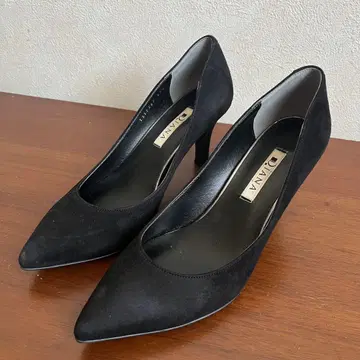 DIANA 블랙 스웨이드 하이힐 23.5cm 여성용