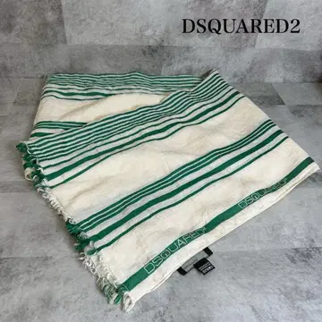 DSQUARED2 스톨 그린 린넨 실크 혼방 이탈리아제 RG60