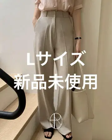 PUREDA 퓨어다 모던 노플리츠 썸머 슬랙스 슬랙스 베이지