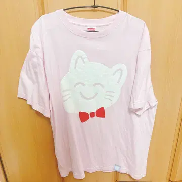 나루세 네코 티셔츠 nqrse 핑크
