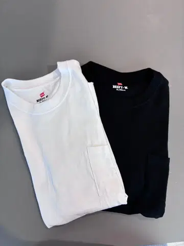 헤인즈 BEEFY T 화이트 블랙 XL 반팔
