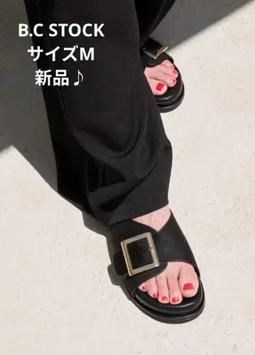 B.C STOCK 버클 벨트 샌들