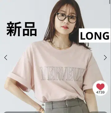 글로벌 워크 뱀 로고 티 와이드 프린트 반팔 핑크 프린트 자수 로고 롱