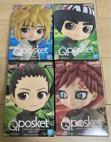 NARUTO Qposket 미나토 사슴말 가아라 락 리 피규어