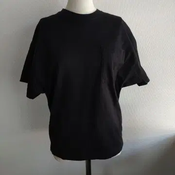 HYKE 하이크 티셔츠 블랙 포켓 부착 반팔 티셔츠 1