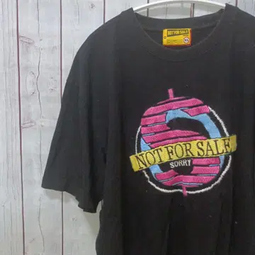 자수 블랙 티셔츠 NOT FOR SALE 노트 포 세일 레어 레어