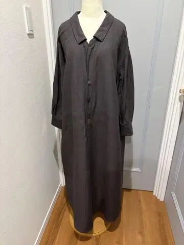 론 헤르만 풀오버 셔츠 원피스 린넨 혼방 맥시