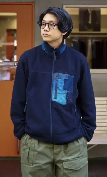 KUON DAN 별주 Fleece Jacket W/BORO 사이즈 M