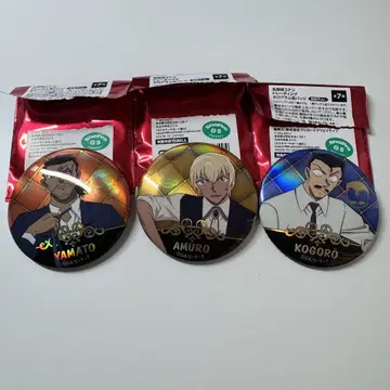 명탐정 코난 긴 의자 캔뱃지 3종