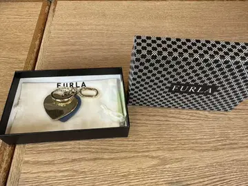 (미사용 새상품) FURLA 하트형 키링 블루