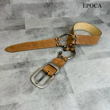 EPOCA 에포카 디자인 가죽 벨트 브라운 RG66