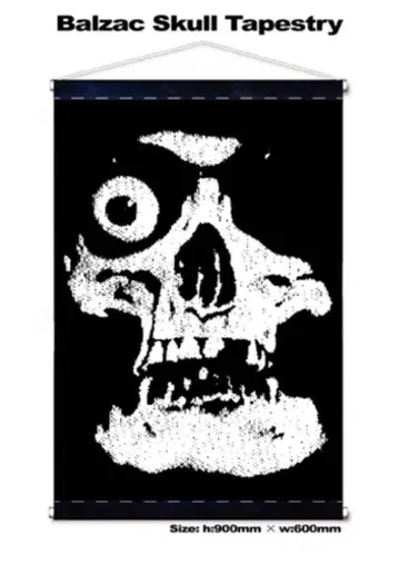 BALZAC SKULL 태피스트리