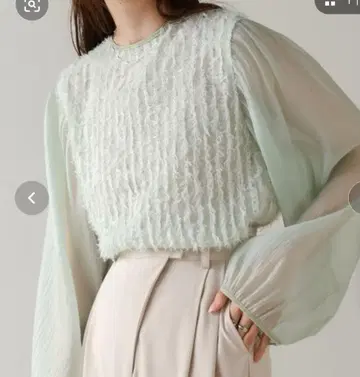Bab 시어 샤기 블라우스 바부 부즈루드