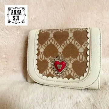 ANNA SUI 하트 무늬 접이식 지갑