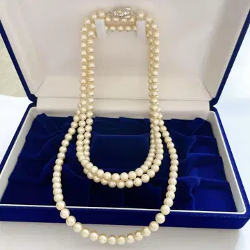 펄 목걸이 롱 silver925