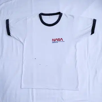 NASA 티셔츠 남성용 반팔 화이트 미국제 빈티지 80