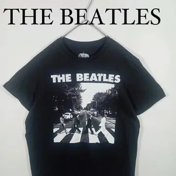 THE BEATLES 애비 로드 티셔츠 블랙 비틀즈 M