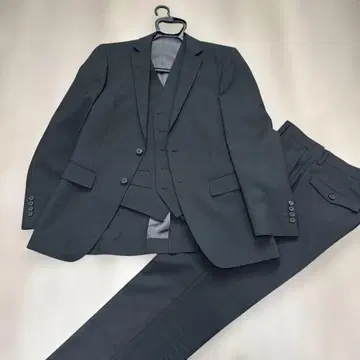 ORIHICA 블랙 포멀 수트 세트 쓰리피스