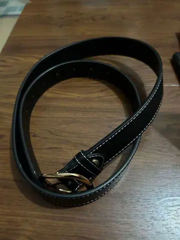 블랙 벨트 골드 버클 75