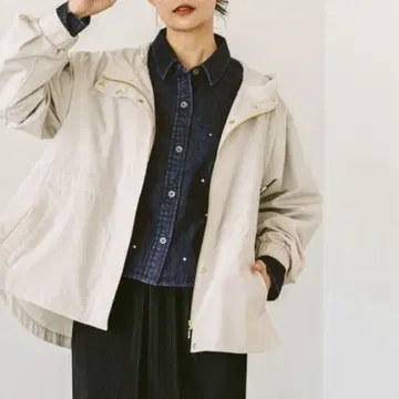 GLOBAL WORK 발수 가벼운 맘파 아이보리 L