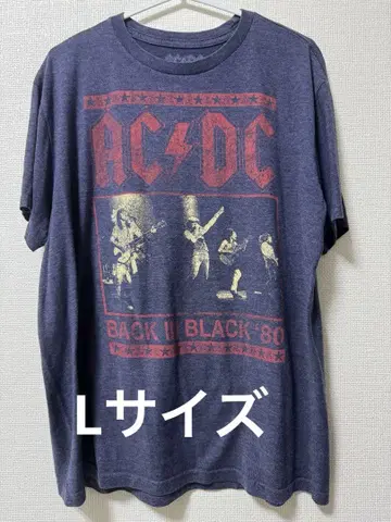 AC/DC 백 인 블랙 티셔츠 L 사이즈