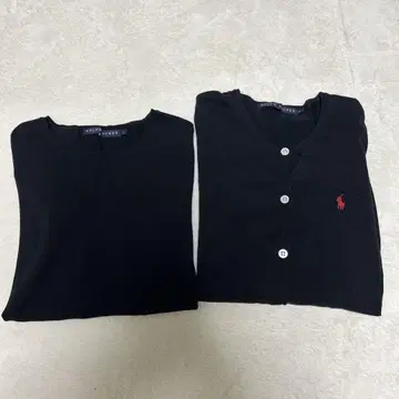 랄프 로렌 여성용 가디건 긴팔 반팔