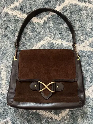J&M DAVIDSON 브라운 숄더백