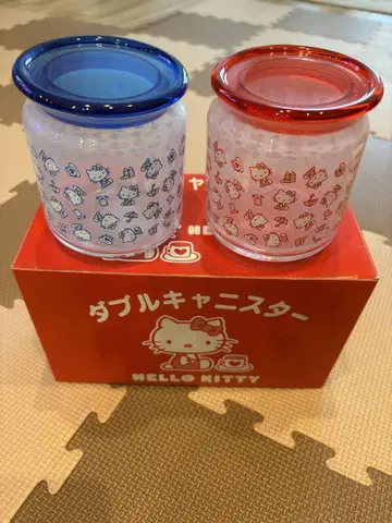 헬로키티 더블 캐니스터 레트로