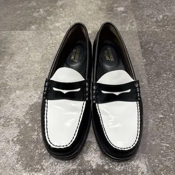 G.H. BASS 화이트 블랙 라슨 (vibram 커스텀 포함)