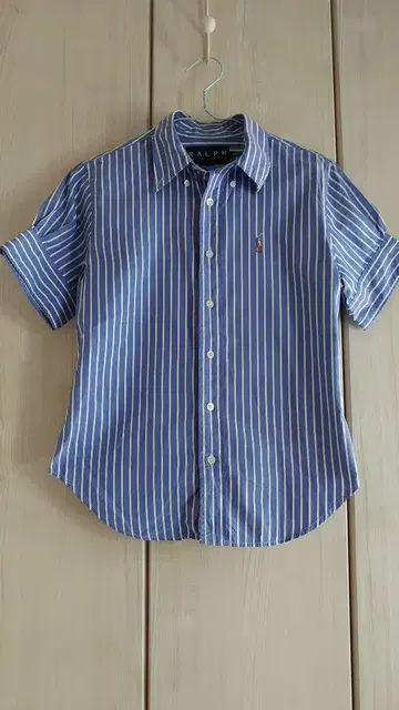 Ralph Lauren 스트라이프 퍼프 슬리브 셔츠 9호