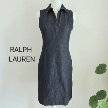 RALPH LAUREN 랄프 로렌 데님 원피스 셔츠 타이트 M