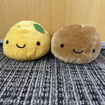 온천 만주군 부드러운 봉제 인형 2개 세트 헤이세이 레트로