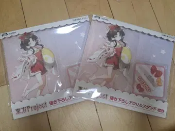 동방 Project 신작 아크릴 스탠드 하쿠레이 레이무 2개 세트