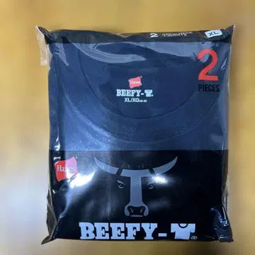 Hanes BEEFY-T 블랙 XL 사이즈 2장 세트