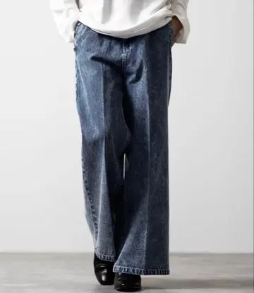 CLEL 빈티지 플레어 데님 팬츠 블루 XS